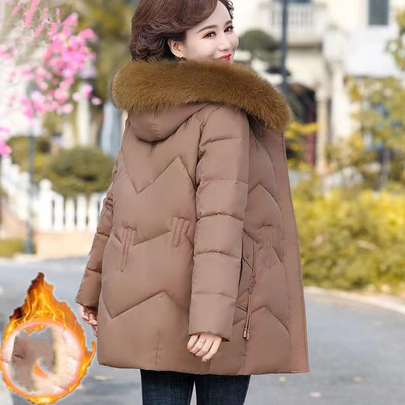 Women's Fluffy Warm Coat Plus Size Warm Coat Winter Thickened Coat
