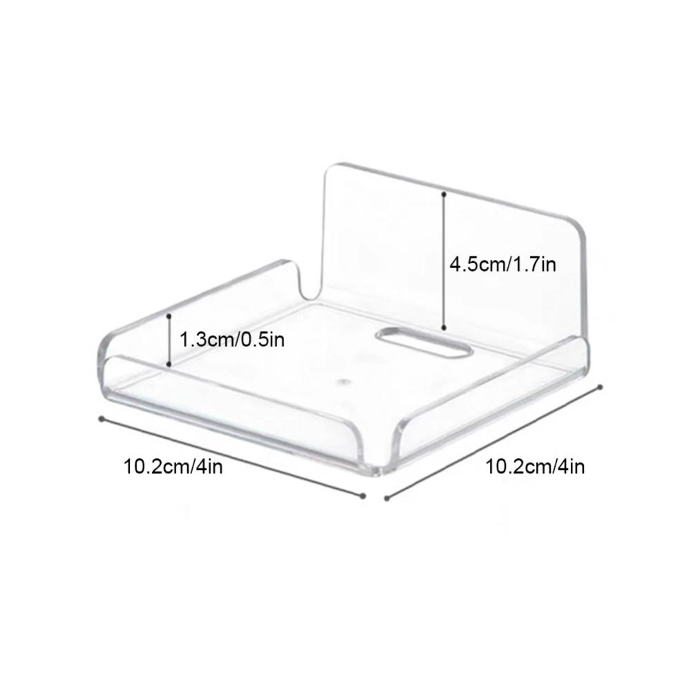 1/2 Stück Transparenter Acryl Webcam- & Router-Hängehalter Wohnzimmer Kleinartikel Ausstellungsregal Duschkorb Ohne Bohren Regal Organizer
