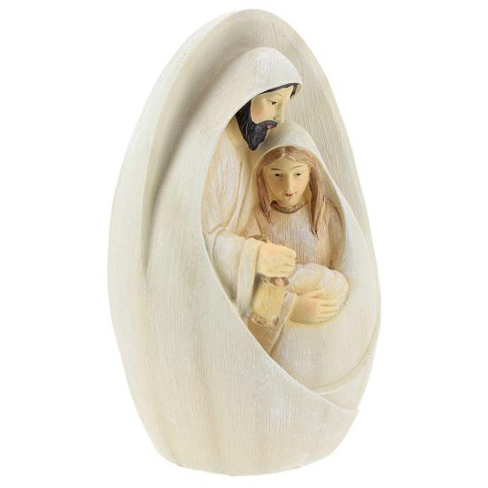 Svätá rodina Živica Figúrka Narodenie Advent Socha Jozef Panna Mária Narodenie Ježiša Socha Domáca kancelária Dekorácia na plochu Ornament