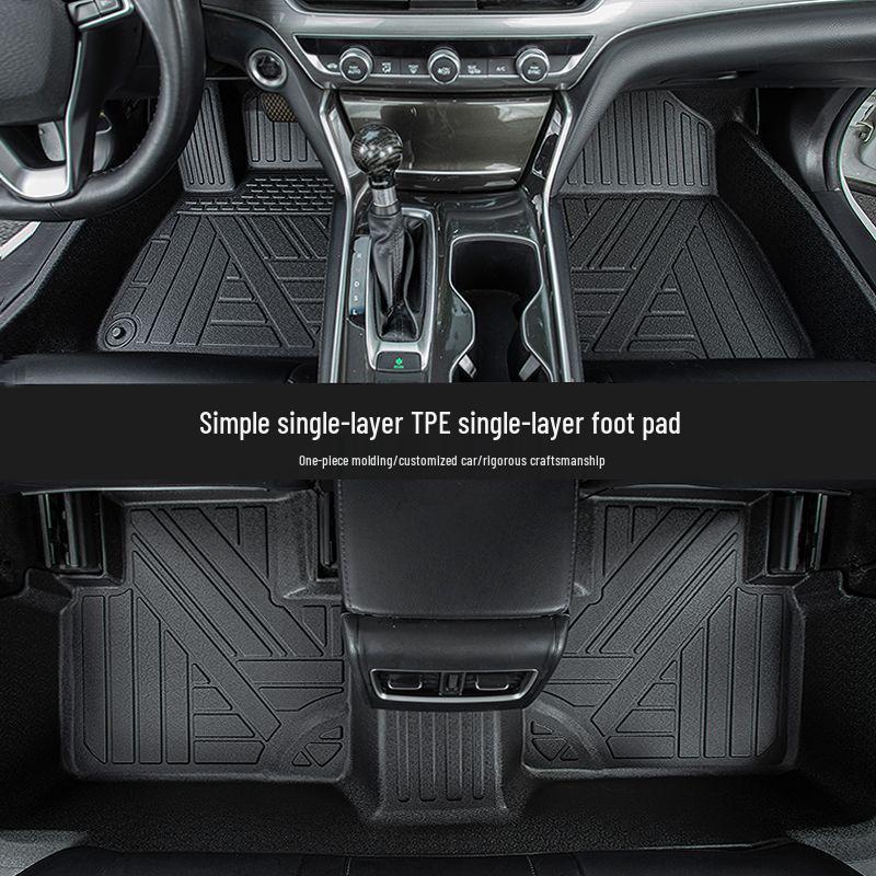 Galaxy E8 Wear-Resistant TPE Car Floor Mats with Double Layer Protection
