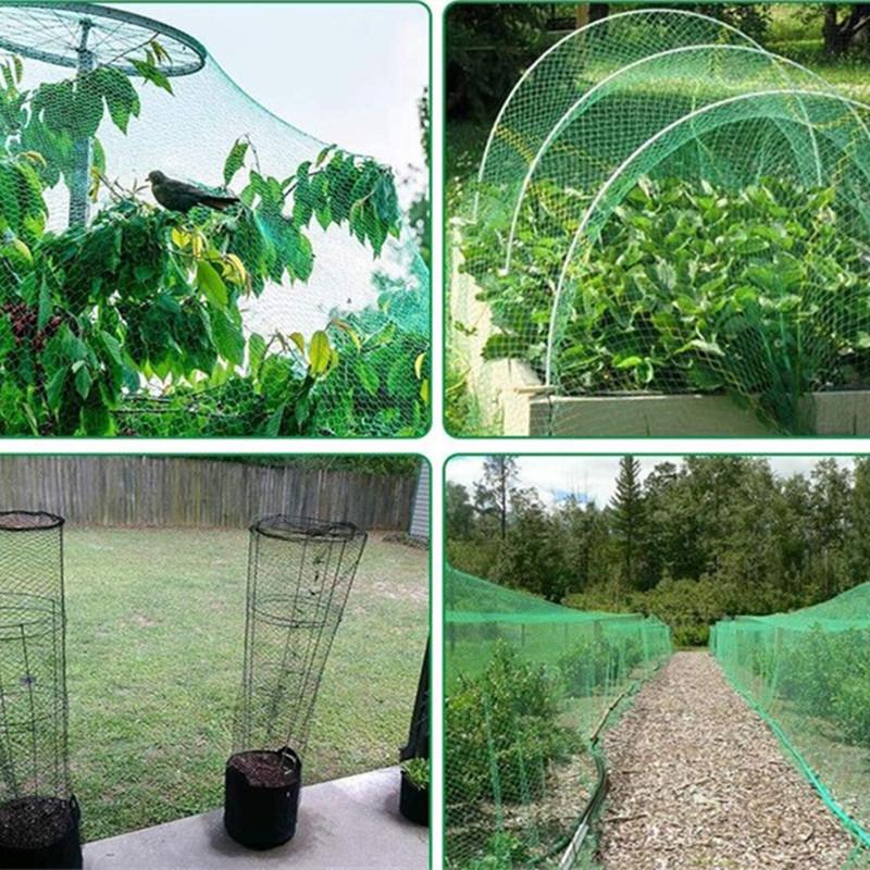 Grünes Vogelnetz, robustes Gartennetz, Pflanzen- und Obstbaumschutznetz