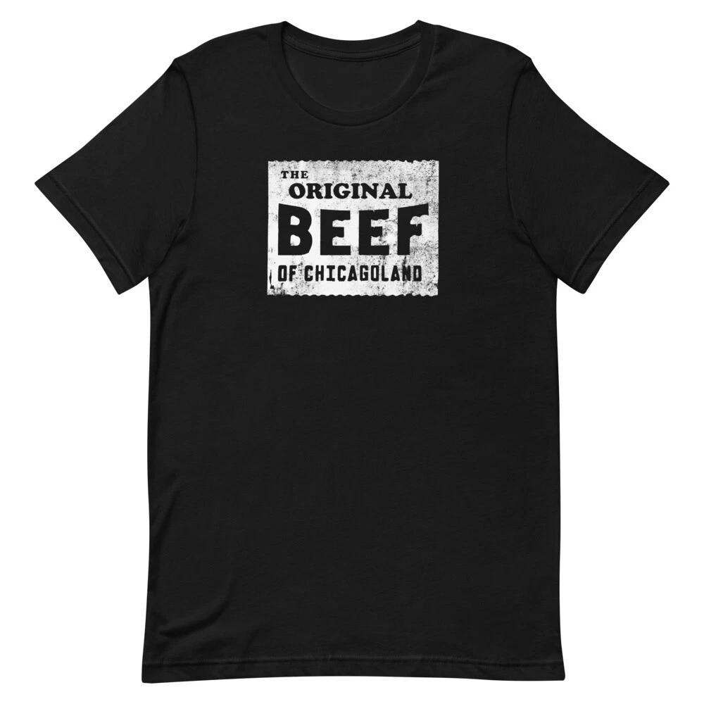 The Original Beef of Chicagoland Bear Black Graphic Tee Shirt Unisex T-shirt