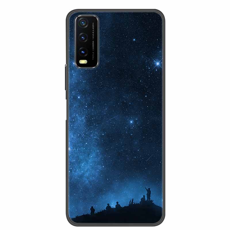 Für Vivo Y20 Hülle Marmor Weiche Silikon Rückseite für Vivo Y20S Y20 S Y 20i Handyhülle für Vivo V2027 Y20i Coque Funda Tasche