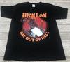 Meat Loaf Bat Out of Hell Tour 90s Vintage T Shirt Rock Size Large Black Unisex T-Shirt
