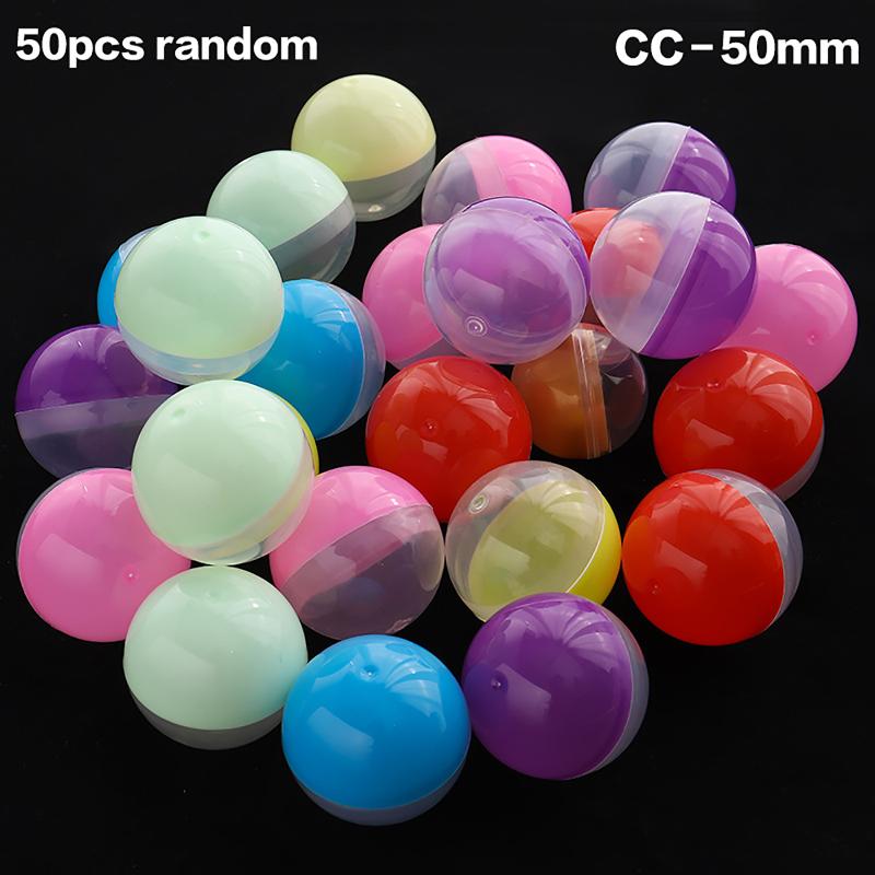 28-55MM 50 STÜCK Leere Plastikkapselbälle DIY Aufbewahrungsbehälter für Paintball Spielzeug Party Geschenk Eierkarton Nachfüllbar