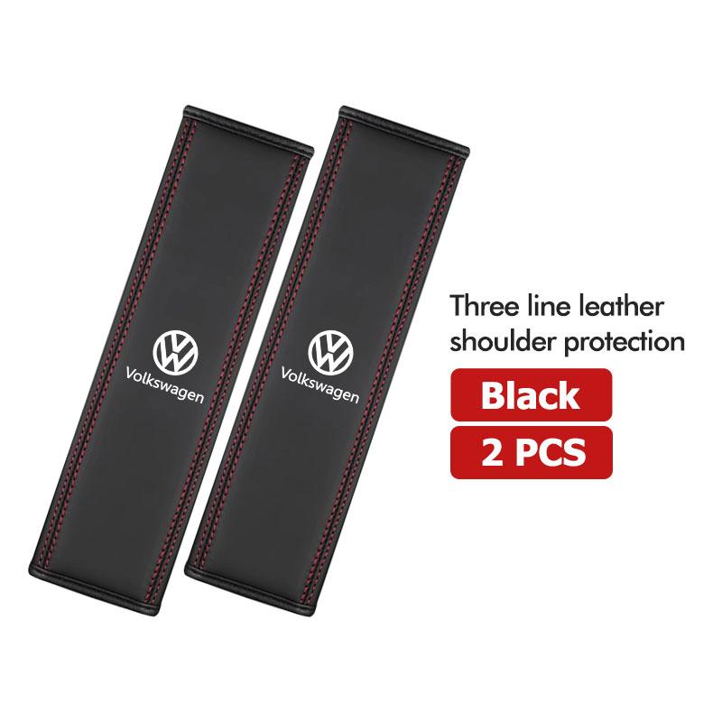 For Volkswagen VW Car Safety Belt Cover Adjustable Shoulder Strap Protector Pad Scirocco Jetta Beetle Golf 4 5 6 Passat Polo B5 Zg7