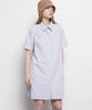 A Bon Women'S Summer Nylon Two-Pocket Mini Dress Beige