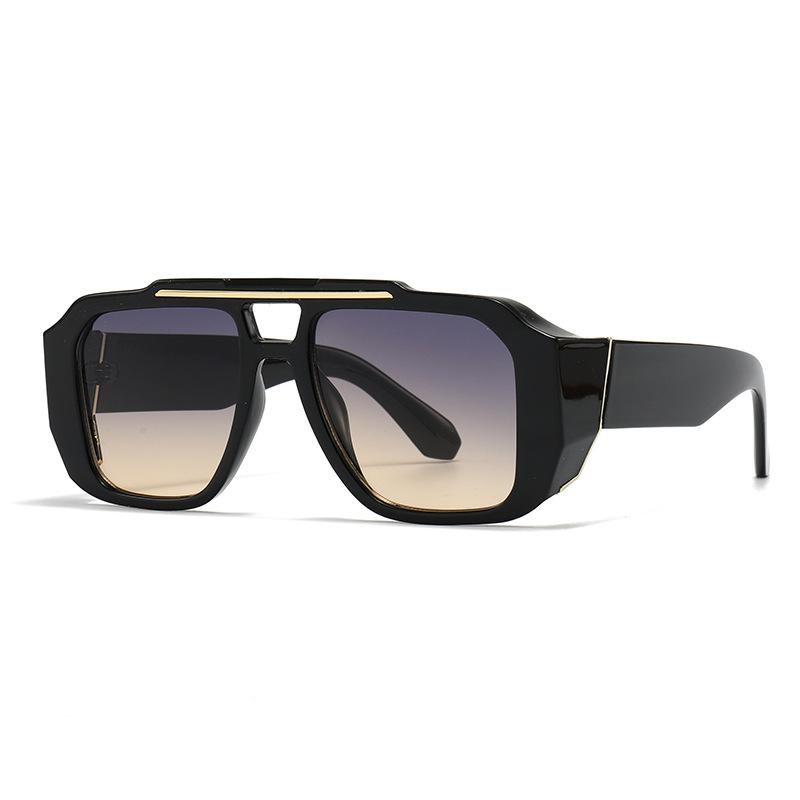 Oversized Double Bridge Sunglasses Women For Men Vintage Luxury Brand Design Sun Glasses Punk Popular Outdoor Eye Glasses UV400