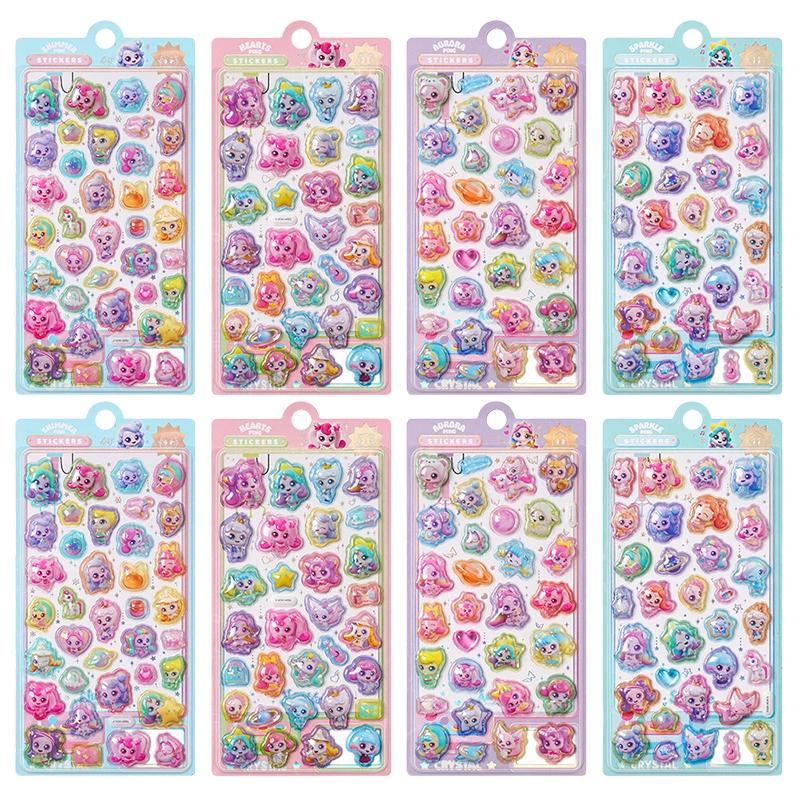 Genuine Products Catch! Teenieping 3D Solid Raised Relief Crystal Stickers For Embellishing Scrapbooks Phone Case Reward Decals