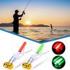 Yousheng Angelrutenspitzenlicht mit Doppelglocken Angelbissalarm LED-Lampe Nachtangelrutenspitzen-Strike-Sensor-Alarmlicht Angelzubehör