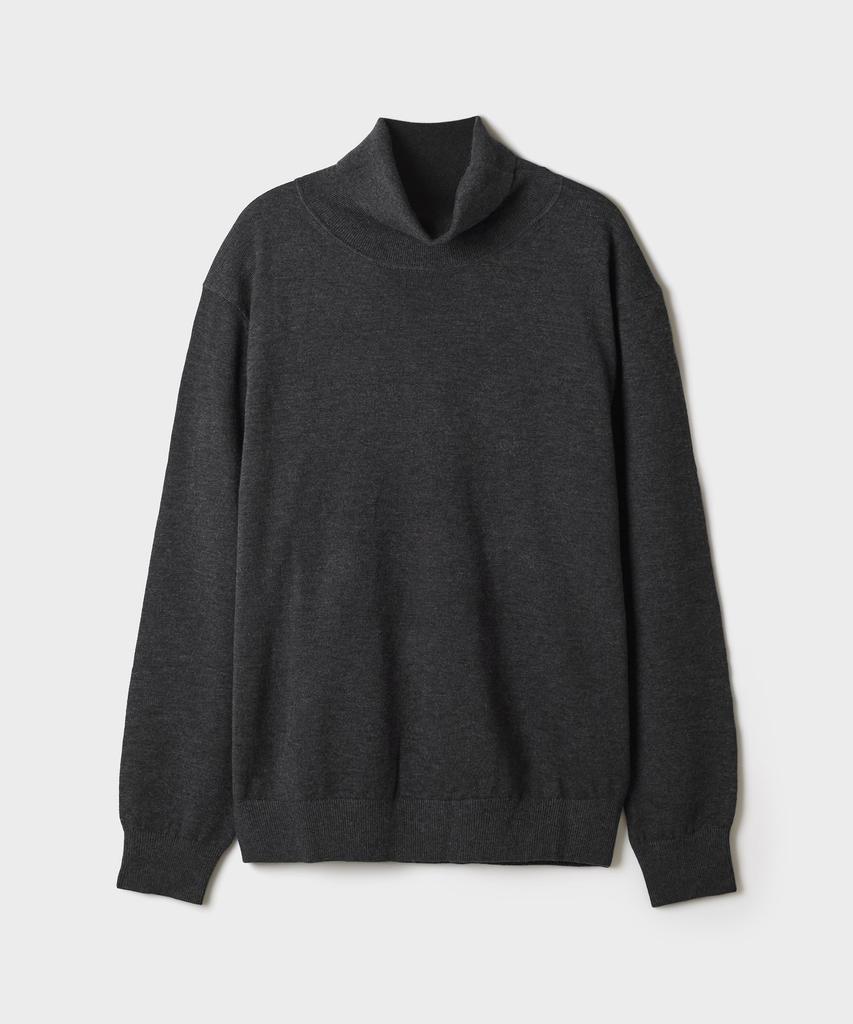 SPAO [Mélange Laine Mérinos] Pull à col roulé_Spkag4Tm01