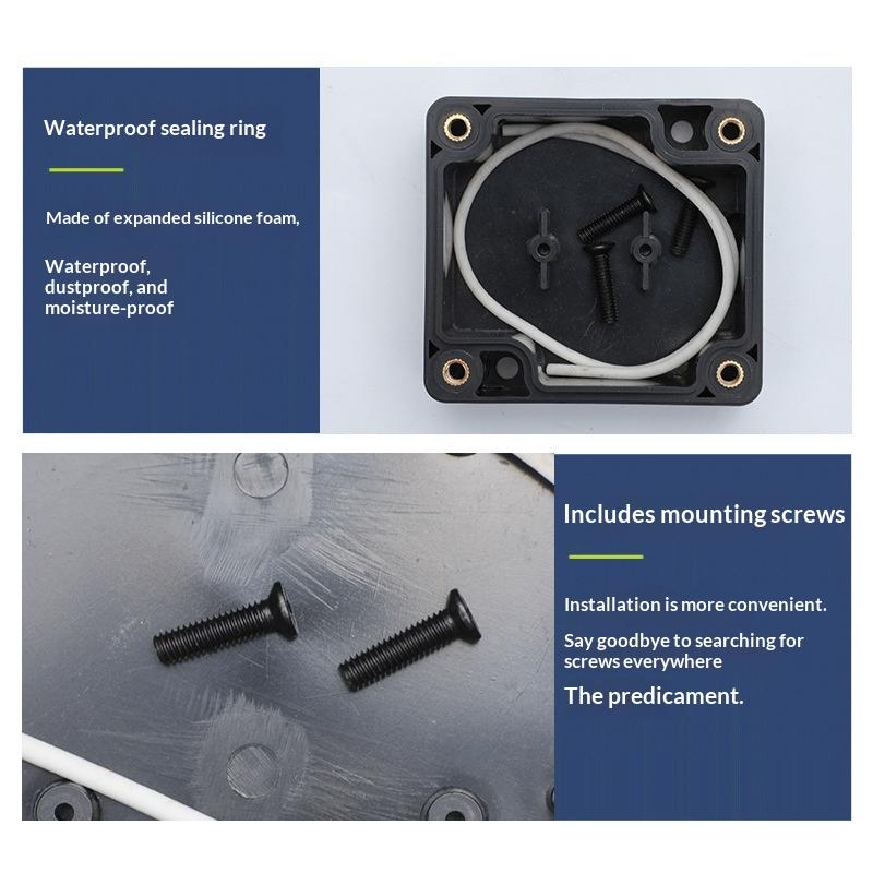 1/3Pcs Plastic Electronic Project Instrument Case Ip65 Waterproof Black Junction Box Outdoor Container Power Enclosure Tools