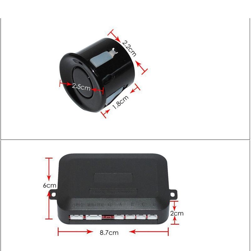 Parkovací senzor LED v automobilu Automobilový systém Car Parktronic Display Reverse Backup Sensor Monitor