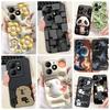 For ITEL A70 Phone Case 2023 New Fashion Soft Matte Silicone Rabbit Flower Goothic Style Funda For ITELA70 A665L A 70 Back Cover