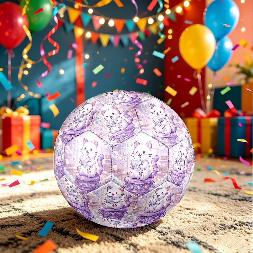 1 Stück Magical Cat Kingdom Größe 5 Fußball Professionell Leicht Langlebig Spiel Training Fußball Indoor & Outdoor Sportball Trainingsball y84
