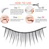 20pcs Natural False Eyelashes Slender Fake Eye Lashes Extension Makeup Tool