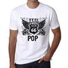 Men’s Vintage Tee Shirt Graphic T Shirt Feel The POP White