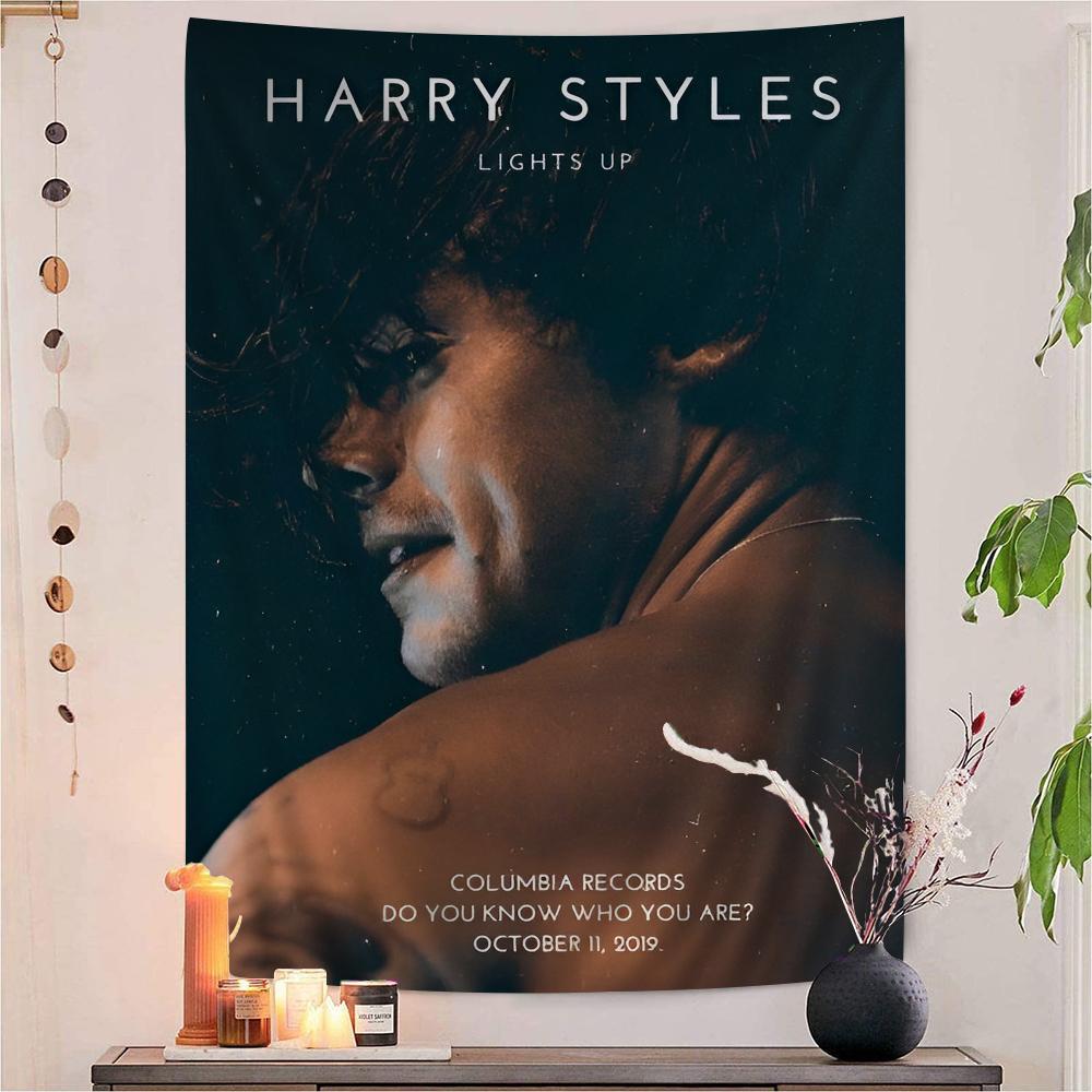 Sänger HHarrys SStyles DIY Wandteppich Hippie Blume Wandteppiche Schlafsaal Dekor Wandkunst Dekor