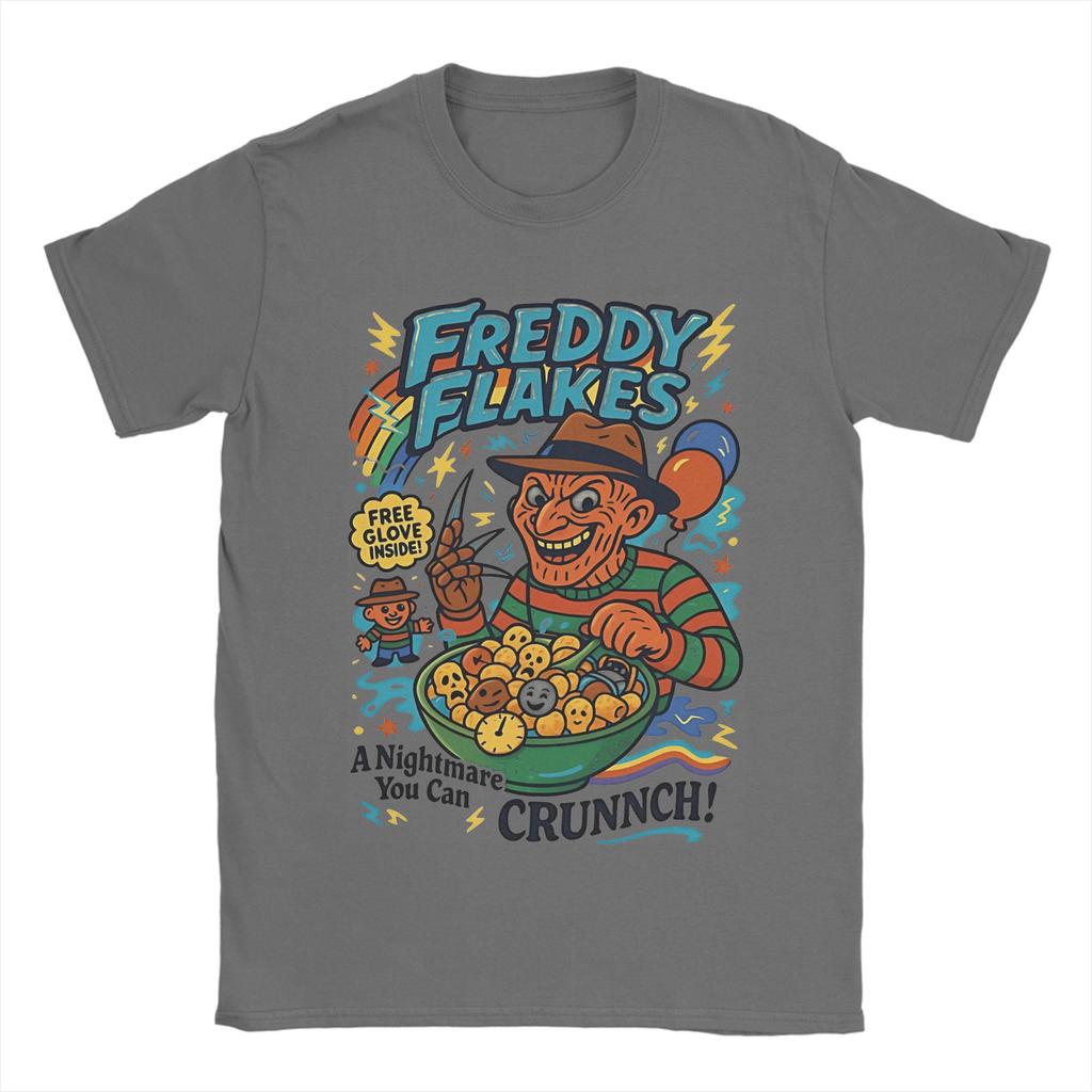 Casual T-Shirt Summer Freddys Kruegers Halloween Novelty T Shirts Cotton Tshirt Men's Basic Printed Short Sleeve Top Tees