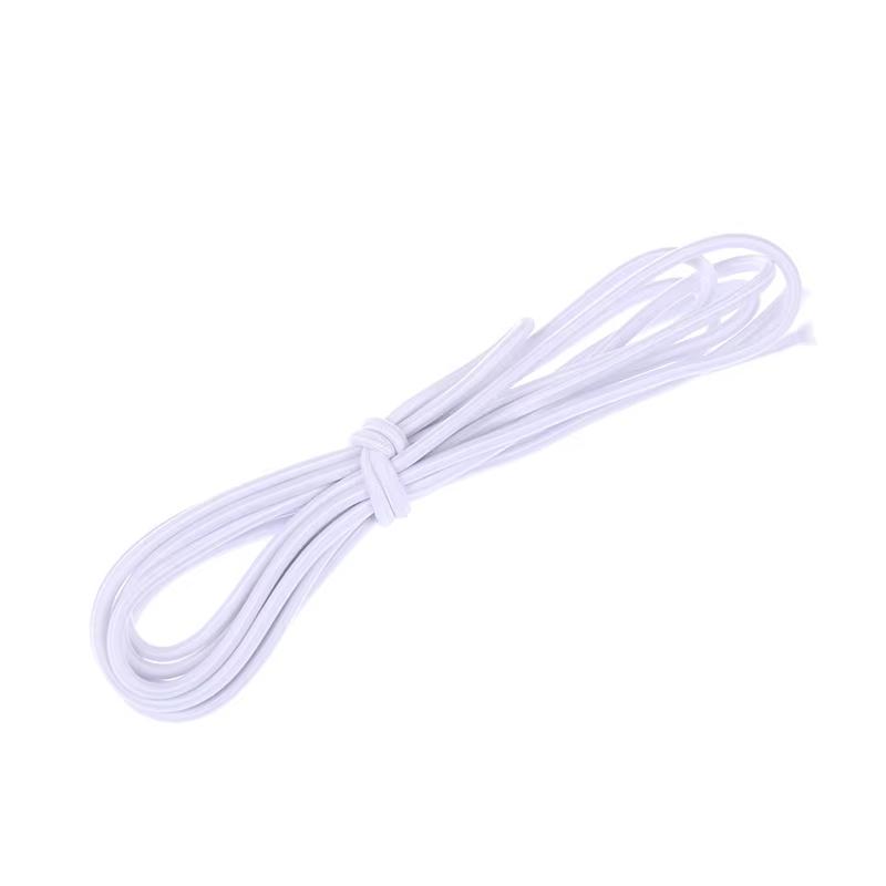 2M Strong Elastic Cord Black/White High Elastic Round Elastic Band Rubber Band Elastic Cord For DIY Sewing Accessories Dia 4mm