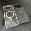 Transparent Shockproof PC+TPU Magsafe Case For Google Pixel 9 Pro XL 8 Pro 8a Frosted Magnetic Wireless Charging Phone Cover