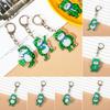 Frog Animal Frog Pendent Cartoon Animal Silent Frog Keychain Frog Acrylic Keychain  Lady Girls Gift
