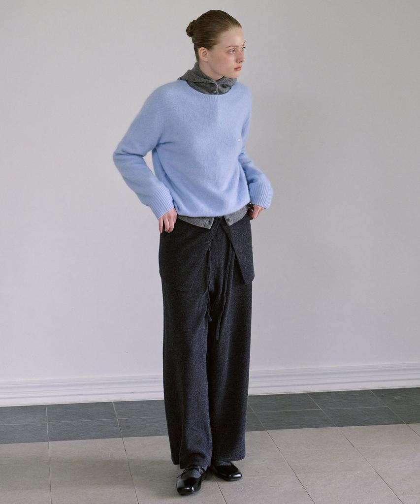 AHWE Wool Knit Pants_Charcoal