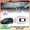 Pare-soleil pour vitres latérales arrière de voiture, couverture complète, accessoires pour pare-brise, pour Volkswagen VW Sharan 7N (2010-2024)