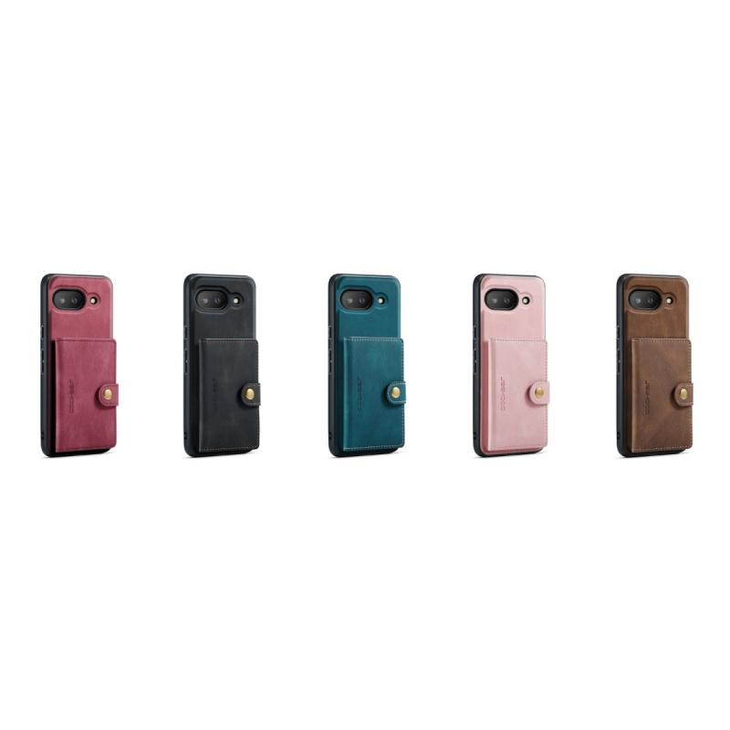 Luxury Leather Magnetic Case For Google Pixel 9 Pro XL 7Pro 8Pro 8A 7A 6A 2 In 1 Removable Wallet Card Slots Kickstand Cover
