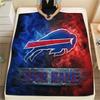 Custom Name Buffalo Bills Flannel Blanket, High Quality Comfortable for All Seasons, Home Decor, Warmth and Comfort