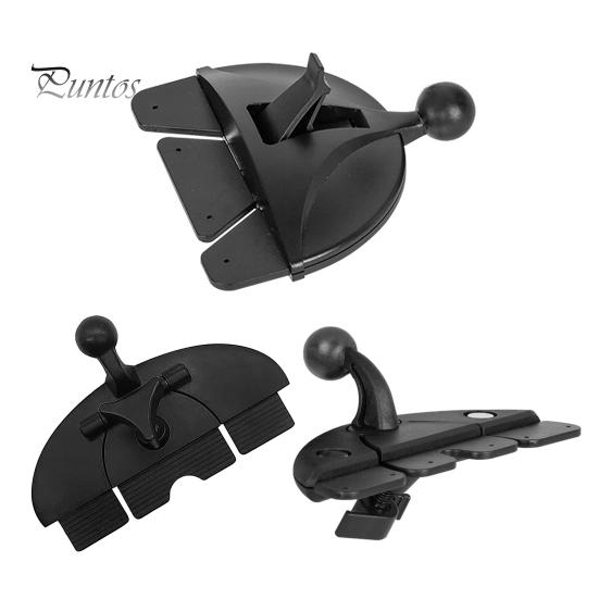 C.D Slot Car Phone Mount 360 Degrees Rotating Clip Holder with Anti-Slip Pad Universal Smartphone Holder for Samsung/MP3