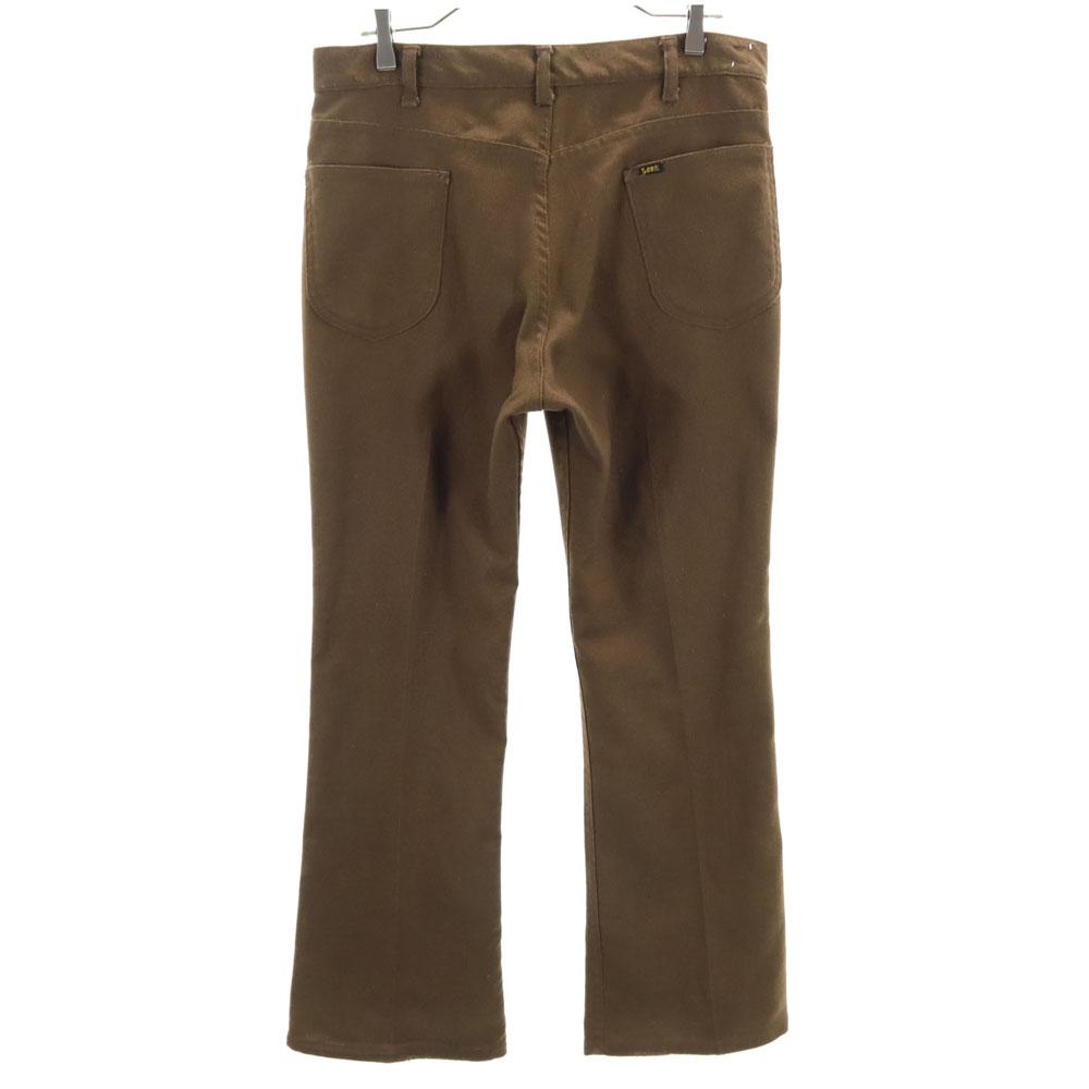 Lee 80s USA made vintage 42 Talon Boot cut pants M Brown Men's Used