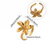 Vintage Goldfarbe 2026 Ringe Für Frauen Symmetrische Geometrie Anillos Süßes Herz Schmetterling Schleife Ring Punk Schmuck Geschenke Wasserdicht