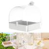 Pet Bird Bath Tub Transparent Bathing Tub Parrot Bathtub Parrot Shower Box Bathtub with Bottom Drawer