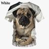 Sommer süße lustige Mops Hund Tier 3D Druck T-shirts Männer / Frauen Mode lässig Kurzarm Harajuku Stil Shirt Tops Streetwear