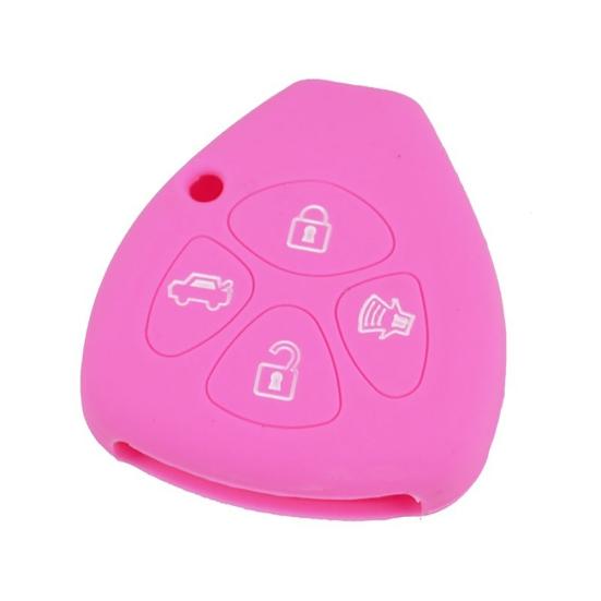 4 Buttons Silicone Remote Car Key Fob Protection Cover Case for Toyota Crown