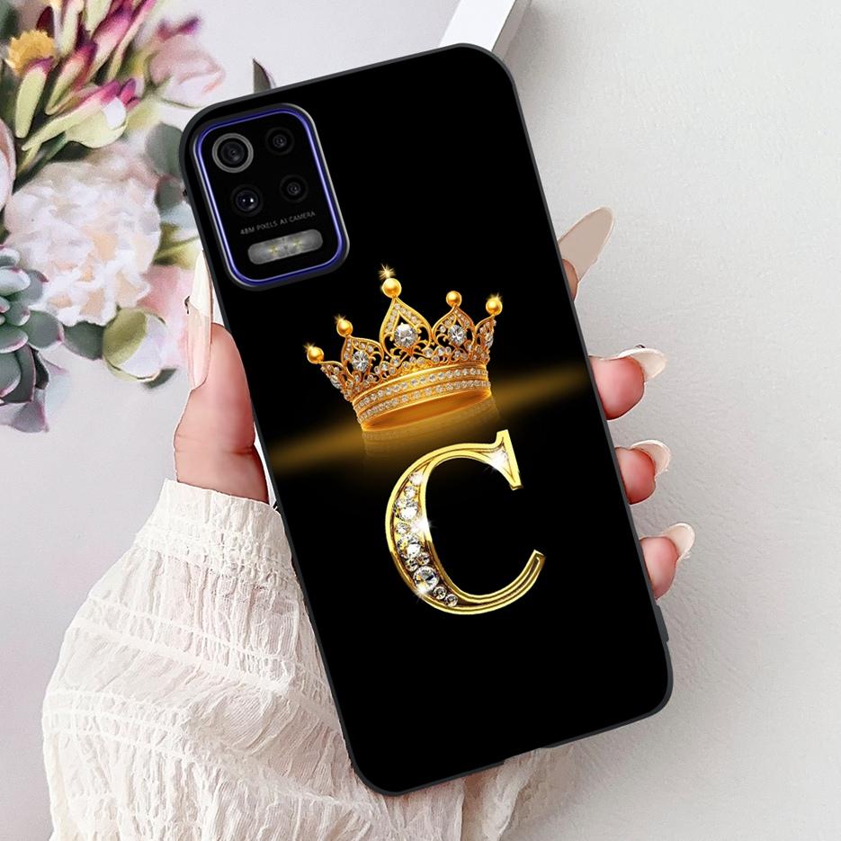 For LG K52 2020 Case LM-K520 New Fashion Crown Letters Cover Soft Silicone Phone Case For LG K62 LM-K525 K 52 LGK52 LGK62 Fundas