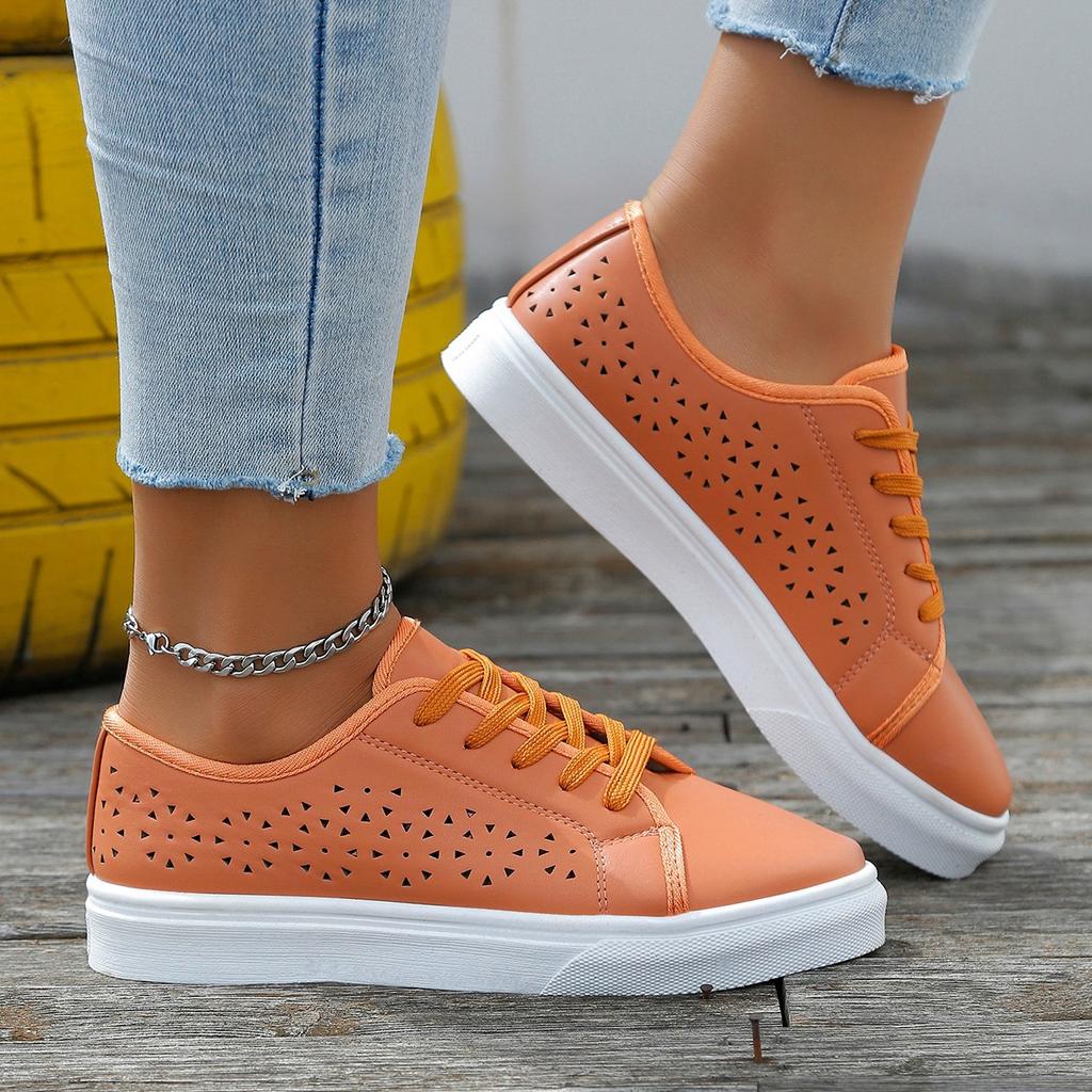Fashion Women Shoes 2024 Comfort Breathable White Shoes Non Slip Lace Up Sneakers Women Fashion Mesh Casual Sport Shoes Zapatos De Mujer