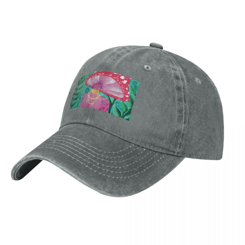Mushroom Deity Baseball Cap Winter hat funny hat Sunscreen Fishing cap Caps For Women Unisexs