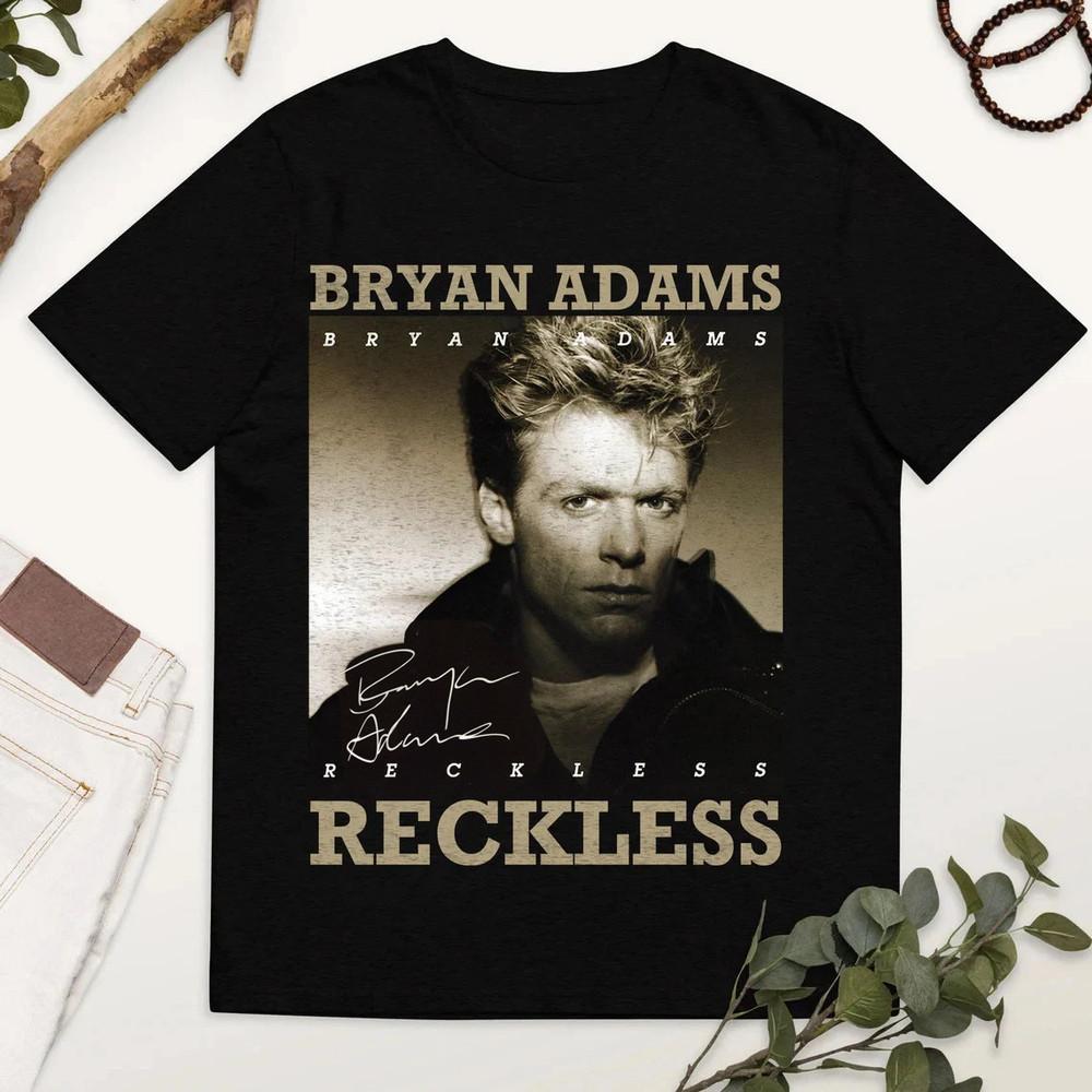 SALE Vtg Bryan Adams Short Sleeve Heavy Cotton Black All Size Unisex Shirt Unisex T-Shirt