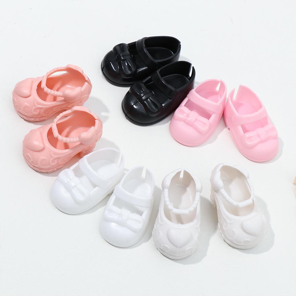 1Pair Cute Fat Baby Pink White Doll Shoes Toys Sandals Doll Clothes Accessories