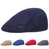 2025 Neuer Sommer Lässiger Baskenmützenhut Unisex Netz Flachkappen Newsboy Stil verstellbar Mode Atmungsaktiver Sommerhut für Damen Herren Kappen