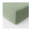 Fitted Sheet 140 X 190 Cm Washed Cotton Gauze Light Green