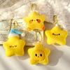 Cute Doll Stars Keychains Fluffy Couple Keychain Kawaii Star Plush Key Chain  Bag Accessories