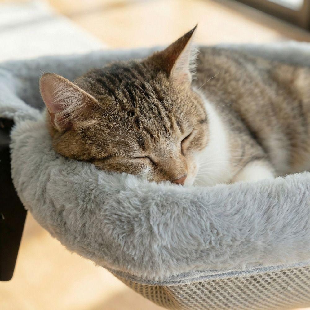 Space Saving Cat Table Bed Detachable Cat Desk Hammock Practical Folding Cat Bed Book Desktop