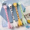 Animal Shaped Pen 2pcs Giraffe Shape Gel Cute Cartoon Comfortable Creative Pedestal Design for School Students Party Office Novelty