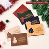 6Pcs Oil Painting Style Holiday Cards Sealing Stickers Postcard Gift Cards  New Year