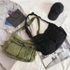 Large Capacity Canvas Shoulder Messenger Bag - Workwear Style, Literary Leisure