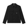 Série Heritage Macio Confortável Resistente a Amassados Simples Versátil Cor Sólida Manga Longa Malha Top Masculino tops Preto F11M528501FBK