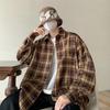 Japanese Retro Checkered Shirt/loose Casual High-end Men's Shirt Jacket